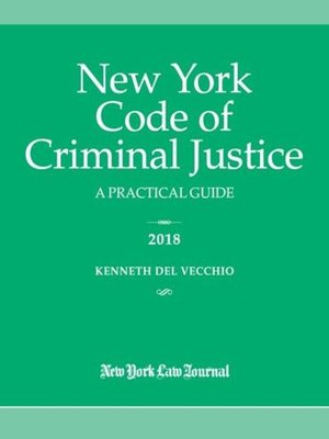 cover image of New York Code of Criminal Justice